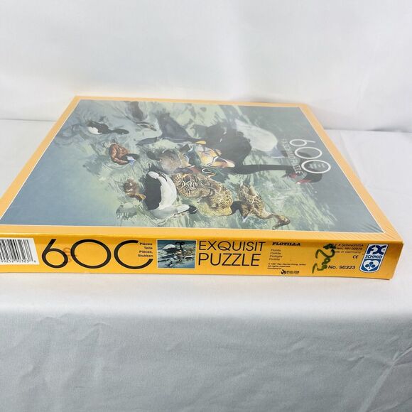 FX Scmid Flotilla 600 Piece Puzzle Ray Harris-Ching 1997 45cm X 45cm Ducks - Picture 3 of 11